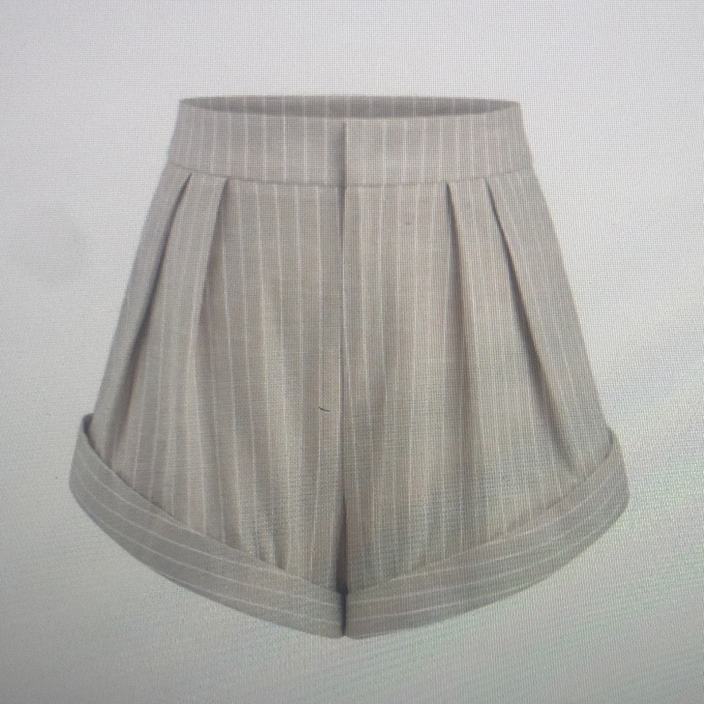 Commense High-Waist Pinstripe Pleated Shorts - Light Taupe